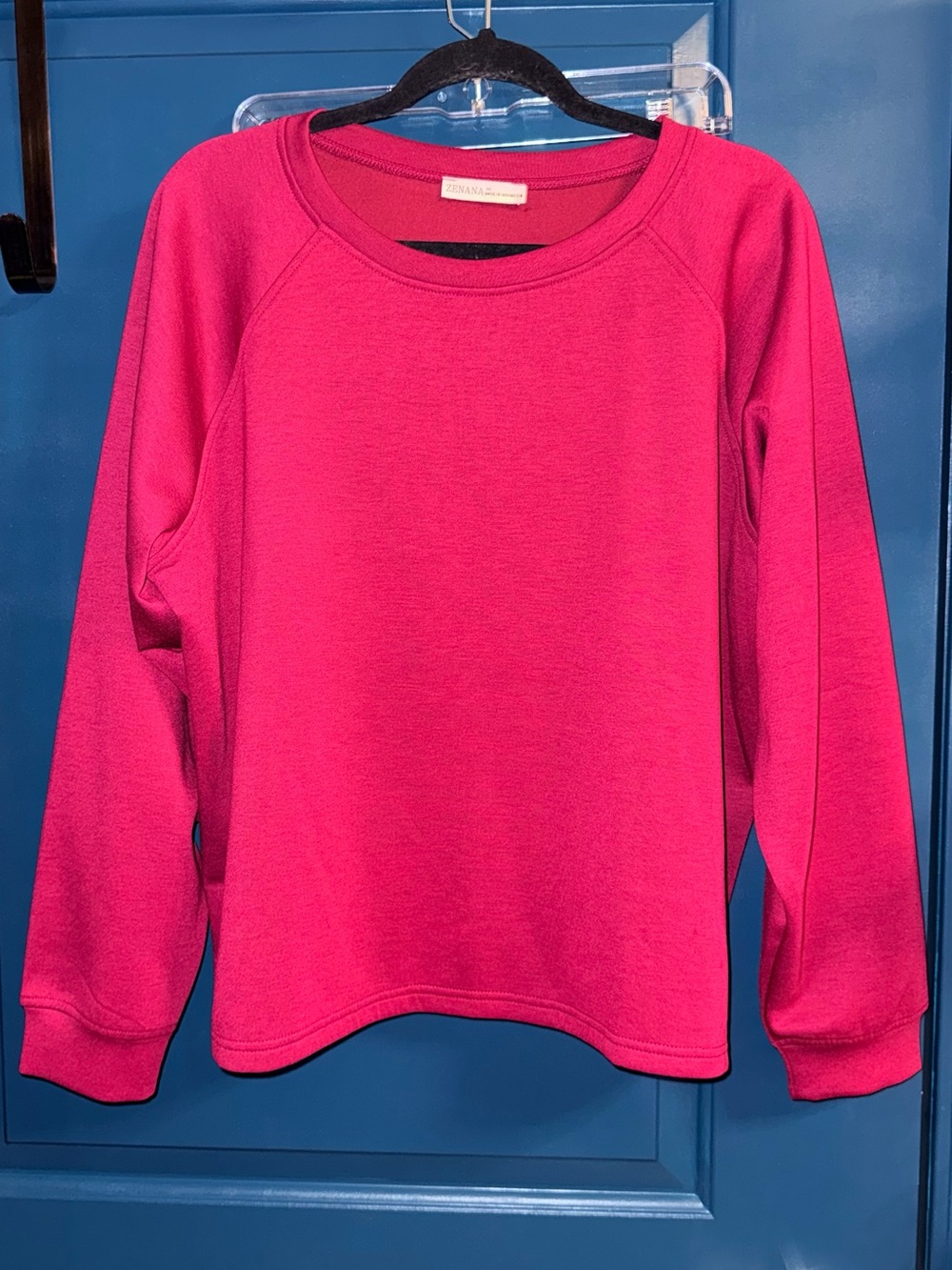 Zenana Women’s Cranberry Crewneck Sweatshirt - Size 1X